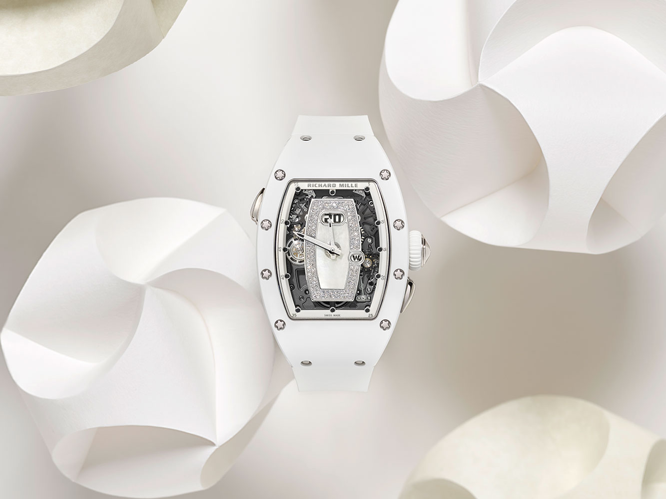 Giới thiệu đồng hồ Richard Mille RM 037 White Ceramic Automatic dành cho phái đẹp