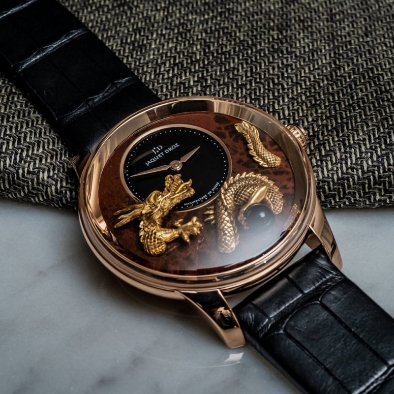 Review chi tiết đồng hồ Jaquet Droz Petite Heure Minute Relief Dragon