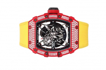 Đồng hồ Richard Mille RM 35-02 Automatic Winding Rafael Nadal đỏ đính kim cương