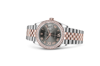 Đồng hồ Rolex Datejust 36 126231 mặt số Rhodium cọc số La Mã nạm kim cương