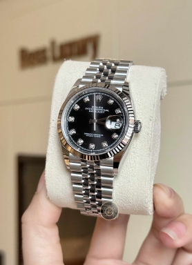 Rolex Datejust 36 126234 Mặt Số Đen Nạm Kim Cương