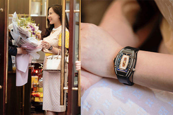 ‘Chị Ông Địa’Thu Trang “chốt đơn” 8 tỉ mua đồng hồ Richard Mille tại Boss Luxury