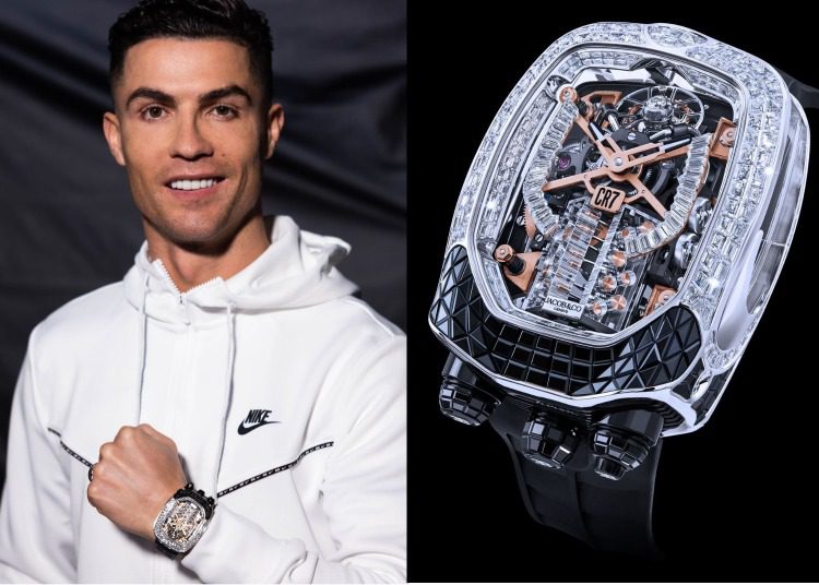 Đồng hồ Bugatti mới của Cristiano Ronaldo có giá 1 triệu USD 