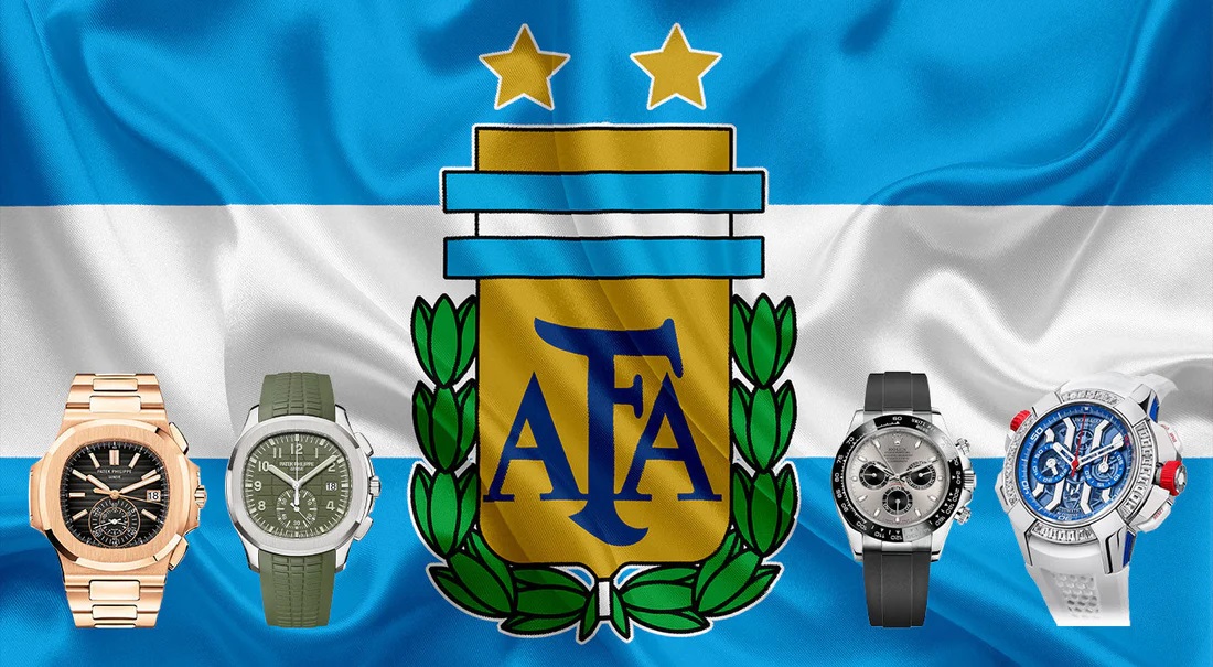 Ngắm đồng hồ của đội tuyển bóng đá quốc gia Argentina