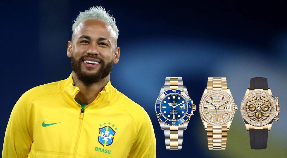 Ngắm trọn bộ sưu tập đồng hồ siêu đắt đỏ của Neymar Jr