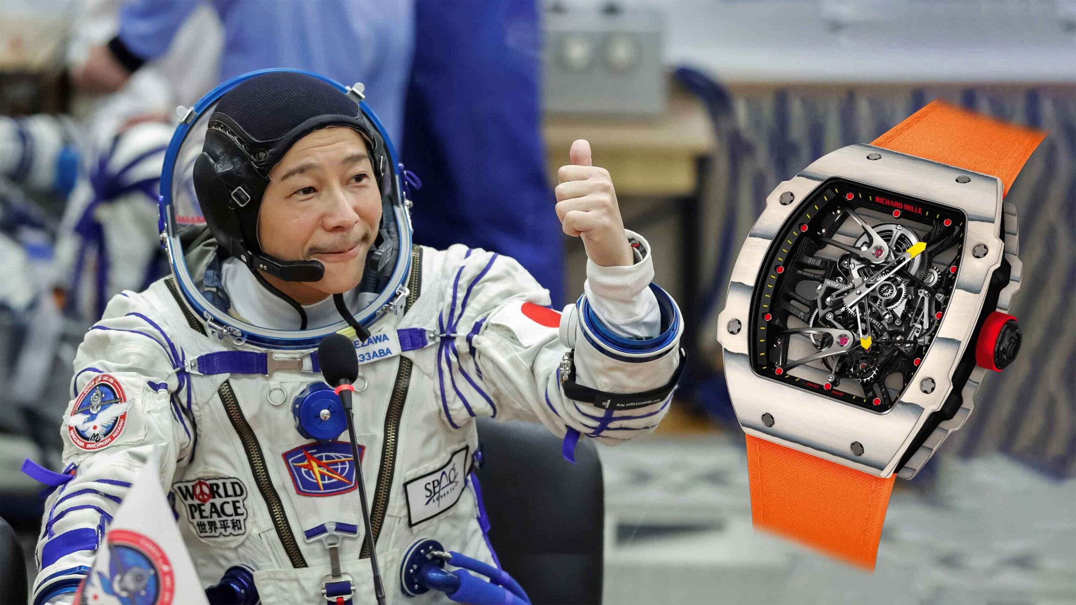 Đồng hồ Richard Mille RM 27-02 đồng hành cùng tỉ phú Nhật Bản Maezawa bay vào vũ trụ 