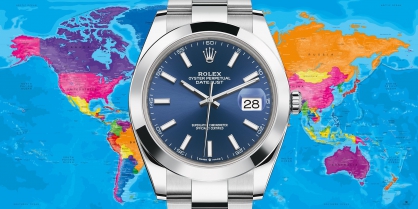 Đồng hồ Rolex dẫn đầu ở Mĩ, Anh, Thụy Sĩ tụt hạng tại Úc, Đức, Nhật Bản
