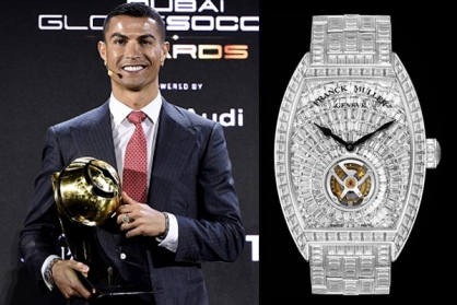 Cristiano Ronaldo diện đồng hồ 1.500.000 USD đi nhận giải 'Cầu thủ xuất sắc nhất thập kỷ'