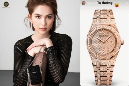 Ngọc Trinh tự thưởng đồng hồ hơn 1,8 tỉ đồng hậu cán mốc 5 triệu follow Instagram