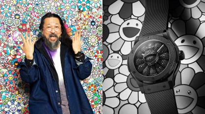 Takashi Murakami mang đến bông hoa tươi cười cho Hublot Classic Fusion All Black
