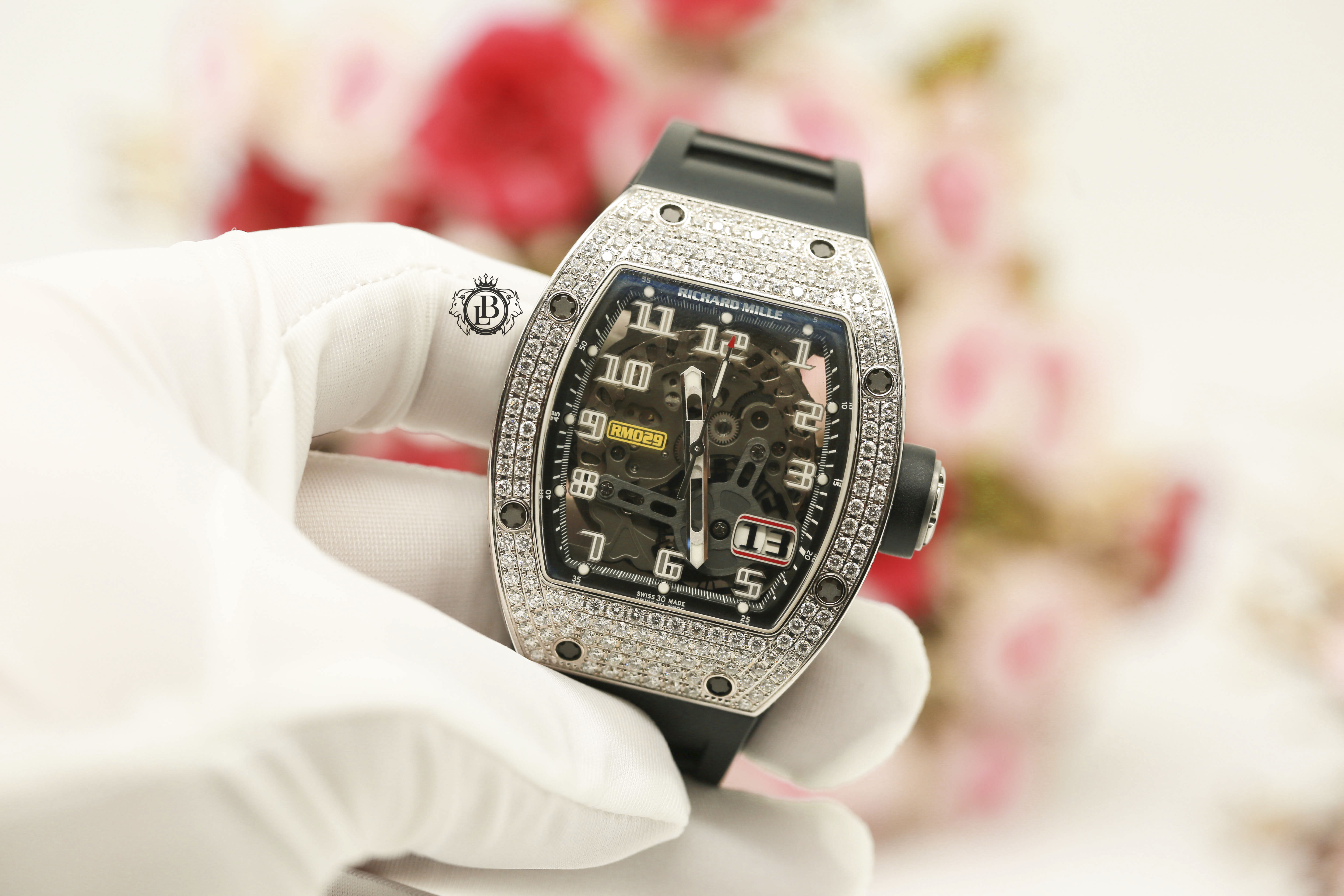 Review đồng hồ Richard Mille RM 029 chế tác kim cương giá gần 3 tỉ đồng