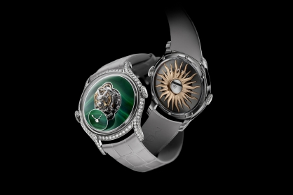 MB&F Legacy Machine FlyingT Malachite: Kiệt tác đồng hồ đeo tay với mặt số Malachite tuyệt đẹp