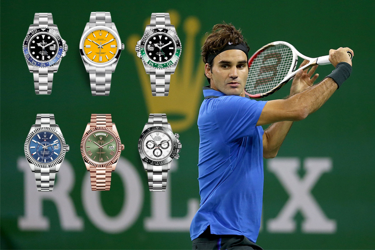 Những chiếc đồng hồ Rolex gắn liền với sự nghiệp quần vợt của 'Tàu tốc hành' Roger Federer 
