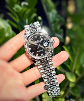 Rolex Datejust 36 126234 Mặt Số Đen Nạm Kim Cương