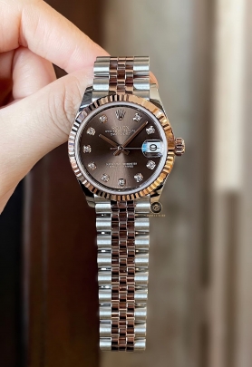 Rolex Datejust 31 278271 Mặt Số Chocolate Nạm Kim Cương