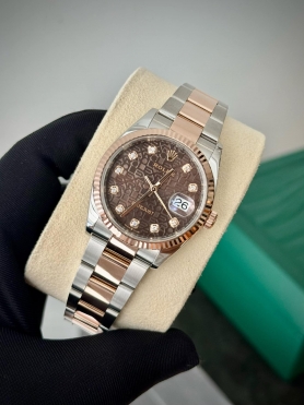 Rolex Datejust 36 126231 Mặt Số Vi Tính Chocolate Dây Đeo Oyster