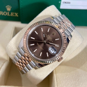 Rolex Datejust 41 126331 Chocolate Cọc Dạ Quang