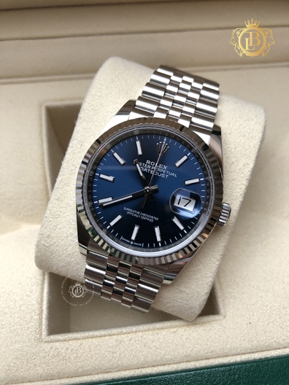 Rolex datejust 126234 Mặt Xanh Cọc Số Phản Quang