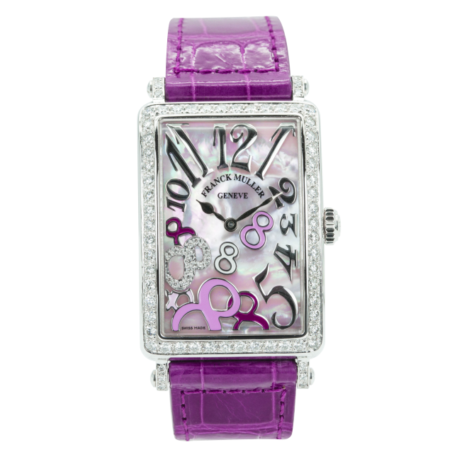 Franck Muller Long Island 952 Crazy 8 Steel Bezel Diamonds