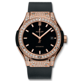 Đồng Hồ Hublot Classic Fusion King Gold Pave 33mm