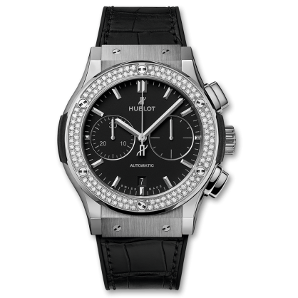 Đồng Hồ Hublot Classic Fusion Chronograph Titanium Diamonds 45mm