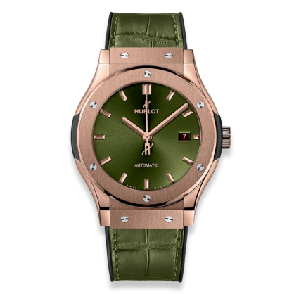 Đồng Hồ Hublot Classic Fusion Green King Gold 42mm