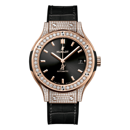 Đồng Hồ Hublot Classic Fusion King Gold Pave 38mm