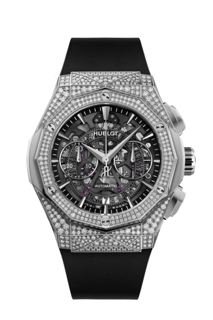 Đồng Hồ Hublot Classic Fusion Aerofusion Chronograph Orlinski Titanium Pave 45mm