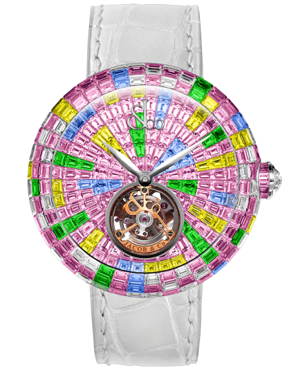 Jacob & Co Brilliant Flying Tourbillon Multicolor Pink