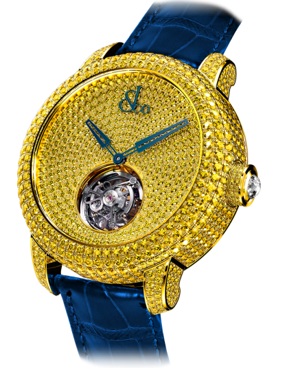 Jacob & Co Caviar Tourbillon Pave Yellow Diamonds