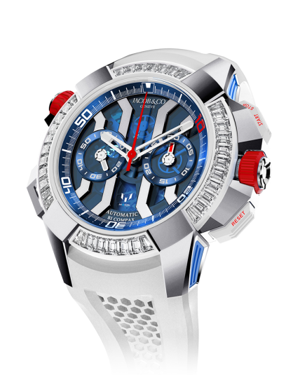 Jacob & Co Epic X Chrono Messi White Gold, Titanium And Baguette