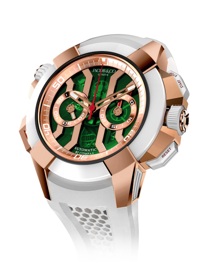 Jacob & Co Epic X Chrono Rose Gold Green Dial