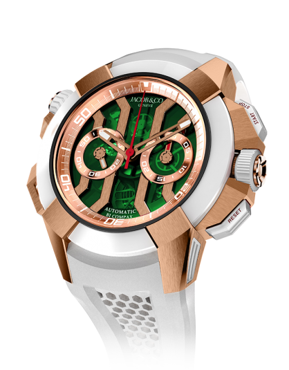 Jacob & Co Epic X Chrono Rose Gold Green Dial