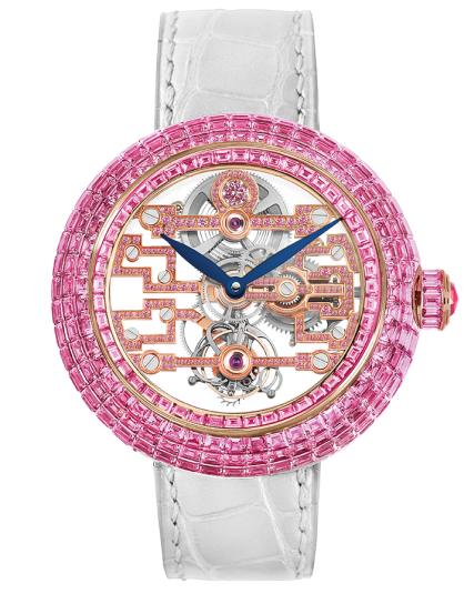 Jacob & Co Brilliant Art Deco Pink Sapphire