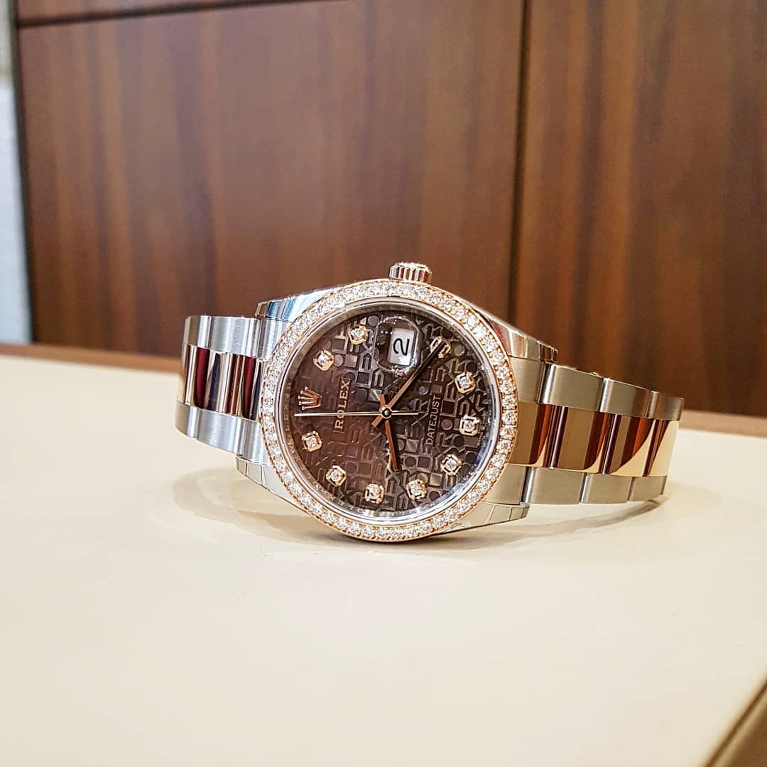 Rolex Datejust 36 126281RBR Mặt Số Vi Tính Chocolate Dây Đeo Oyster