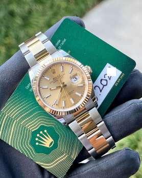 Rolex Datejust 36 126233 Mặt Số Vàng Champagne Dây Đeo Oyster