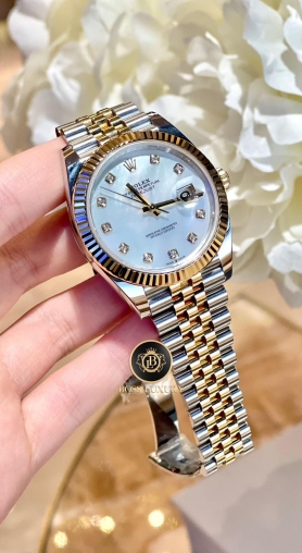 Rolex Datejust 36 126233-0023 Mặt Số Vỏ Trai Trắng Dây Đeo Jubilee