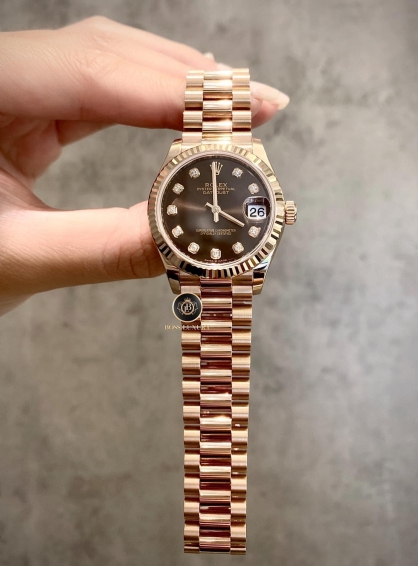 Rolex Datejust 31 278275 Mặt Số Chocolate Nạm Kim Cương