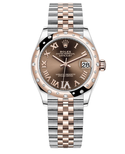Đồng hồ Rolex Datejust 31 278341rbr-0004 Oystersteel, vàng Everose