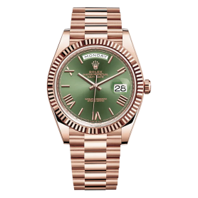 Rolex Day-Date 40mm Rose Gold 228235-0025 Olive