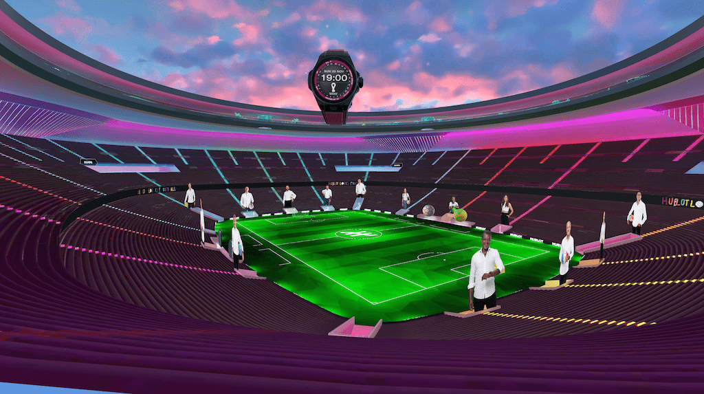 Hublot thiết kế sân vận động bóng đá trong siêu vũ trụ ảo metaverse