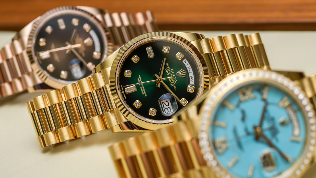 Những thông tin thú vị về đồng hồ Rolex Day-Date Green Dial