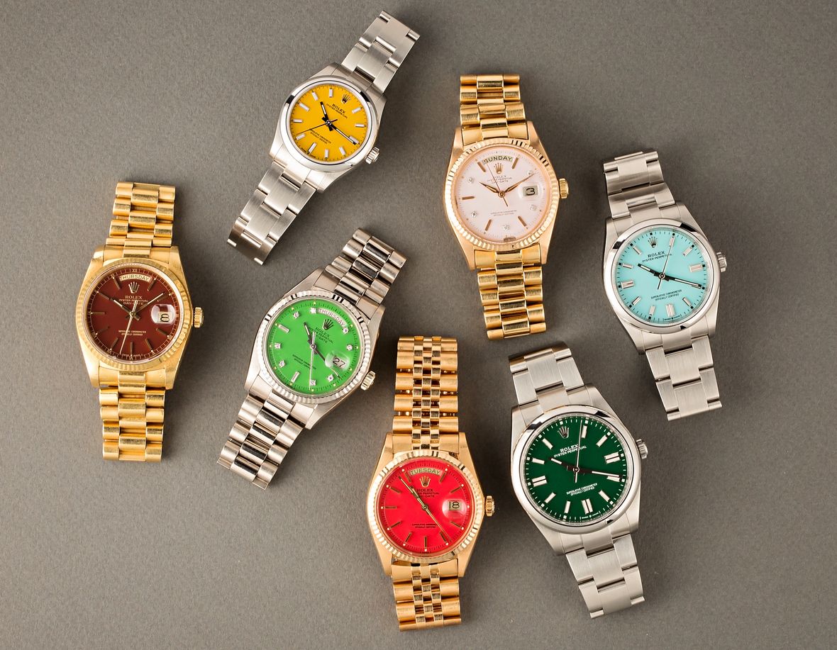 Khám phá bộ sắc màu mặt số phong phú của dòng đồng hồ Rolex Oyster Perpetual