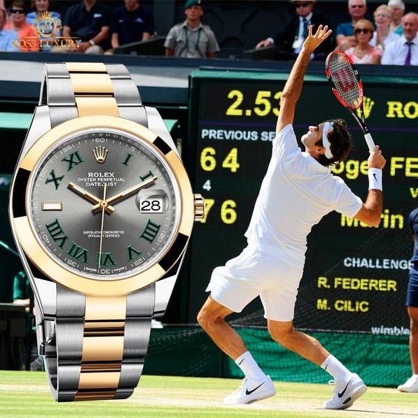 Những chiếc đồng hồ Rolex SWISS made của tay vợt Roger Federer