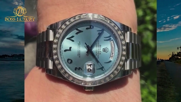 đồng hồ rolex mặt xanh 8