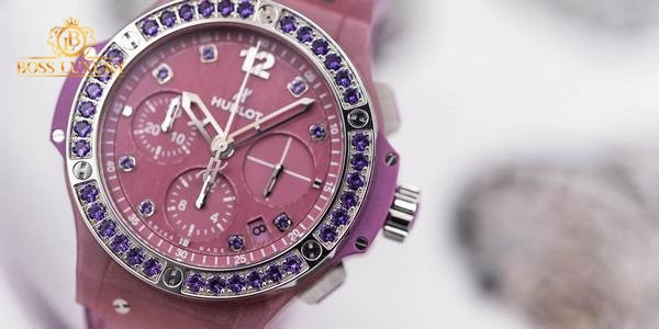 đồng hồ hublot màu hồng 3