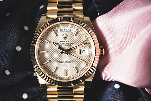 Đồng hồ Rolex Day-date President với 2 lịch ngày, thứ