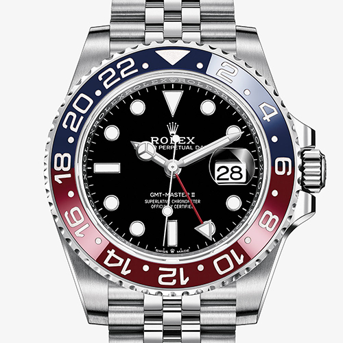 Đồng hồ Rolex GMT-Master II với lịch ngày và múi giờ thứ 2 GMT